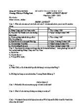 Tổng hợp đề kiểm tra lớp 5 - Năm học 2009-2010 - Trường Tiểu học Chiềng Sinh